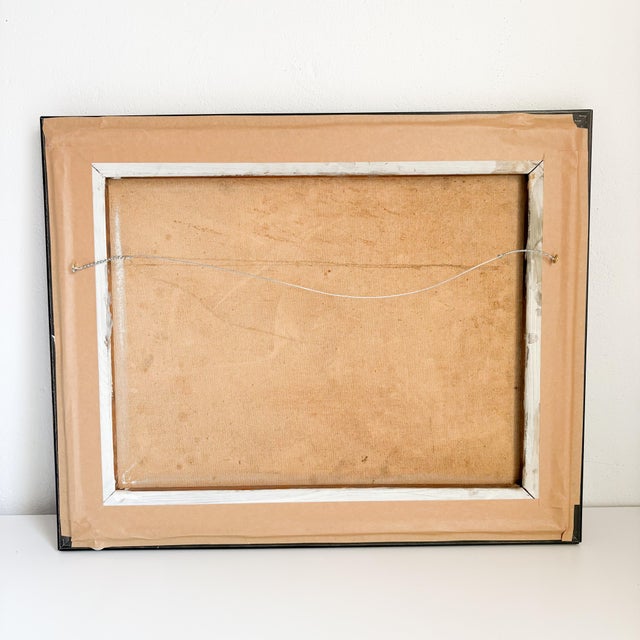 1960's Woman Portrait Oil Painting For Sale - Image 11 of 11