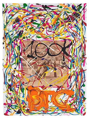 Bomberbax, Painting, 2021, Mixed Media on Canvas