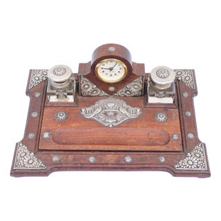 Sterling Silver Inkwell, 19th Century, Set of 3 For Sale