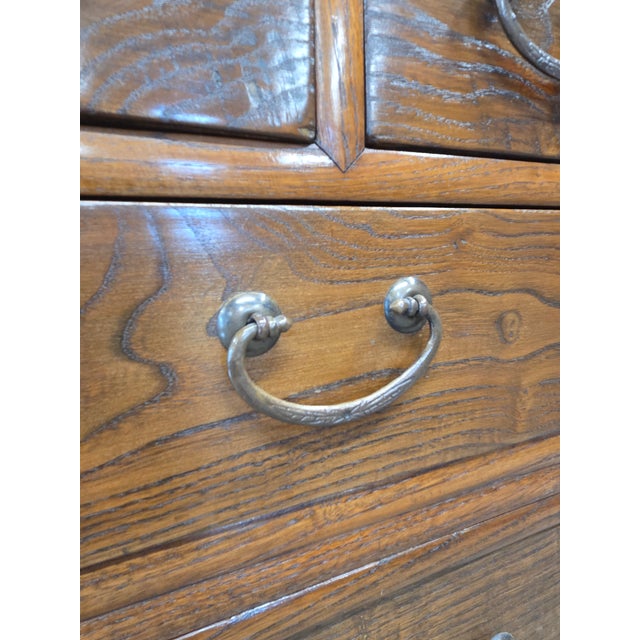 Antique 1920s Japanese Three Piece Elm and Kiri Wood Isho Tansu Chest For Sale - Image 10 of 15
