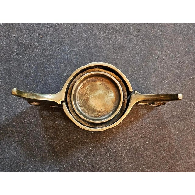 Sculptural Brutalist Gilt Bronze Candleholder by Heinz Goll, 1960s For Sale - Image 6 of 8