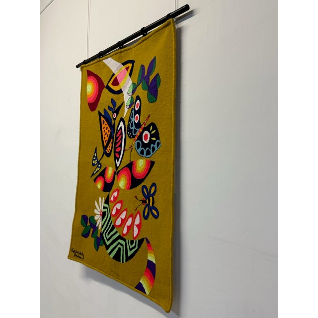 1980s Kennedy Bahia Brazilian Modern Wall Tapestry, 1980s For Sale - Image 5 of 12