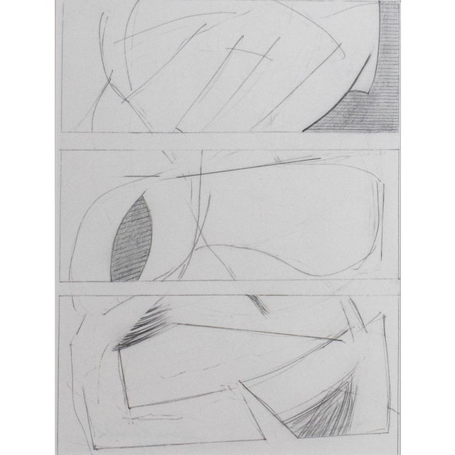 James Russell (American, 1915-2000), "Subway Drawing", Graphite on Paper, 1998, signed, dated, and titled verso, cerused...