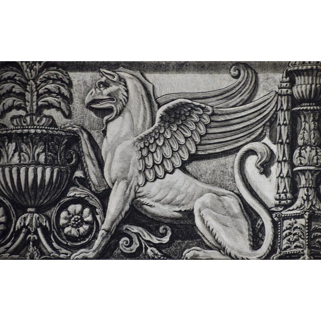 Late 18th Century Ancient Roman Architectural Frieze: An 18th C. Piranesi Etching, 1778 For Sale - Image 5 of 9