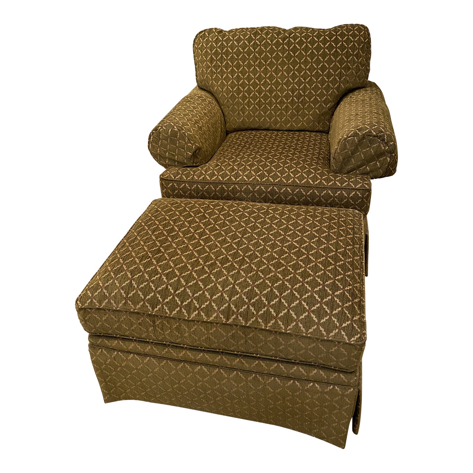 2000s Henredon Chair & Ottoman Set 2 Pieces Chairish