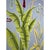 Art Deco Hand-Painted Blue Botanical Garden Wallpaper Panels, Tropical Chinoiserie Wall Covering - 3 Panels For Sale - Image 3 of 3
