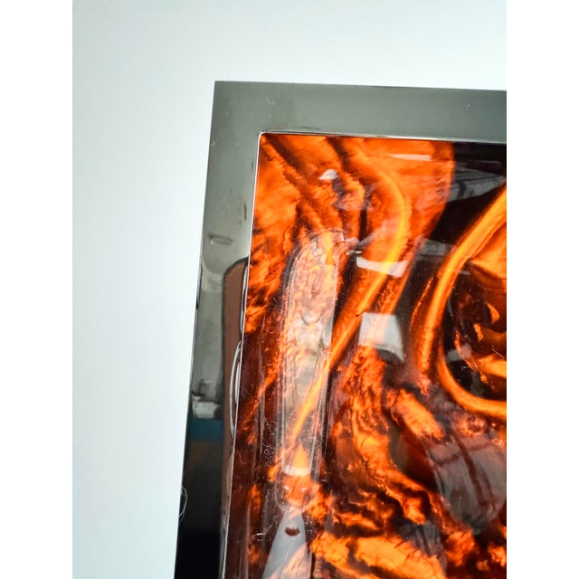 Exceptional vintage lucite and chrome tray attributed to Christian Dior, made in Italy, circa Mid-Century Modern era. This...