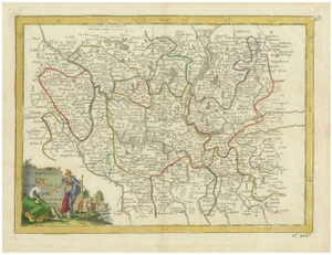 Antique Map of the Electorate of Brandenburg by Georges-Louis Le Rouge, 1768