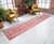 An exceptional example of mid-20th-century textile art, this vintage Turkish runner rug was hand-knotted by village...