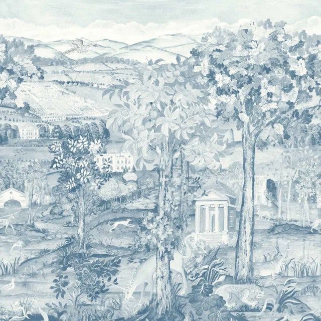 Zoffany Arcadian Thames Wallpaper in Tapestry For Sale