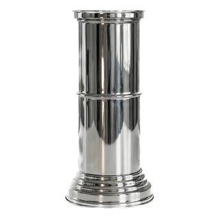 RL 09 Cylindrical Pedestal in Mirror-Polished Aluminum by Caspal For Sale