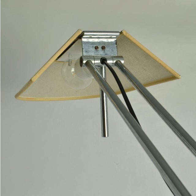 Swiss Minimalist Black and Chrome Counter Balance Table Lamp, 1970s For Sale - Image 13 of 17