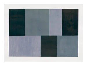 Tom McGlynn "Test Pattern 12 (Grey Study)", Painting