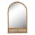 Milena Rattan and Cane Arch Wall Mirror For Sale