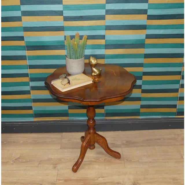 Chippendale Side Table with Inlays, 1970s For Sale - Image 3 of 8