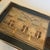 African 1980s Vintage African Dry Banana Leaf Art Two Women Working a Village Huts & Fence, Framed For Sale - Image 3 of 8