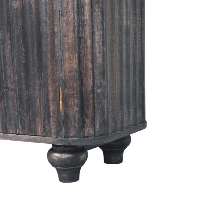 Wood Savoy Sideboard in Carbon Ash With Fluted Doors For Sale - Image 7 of 8