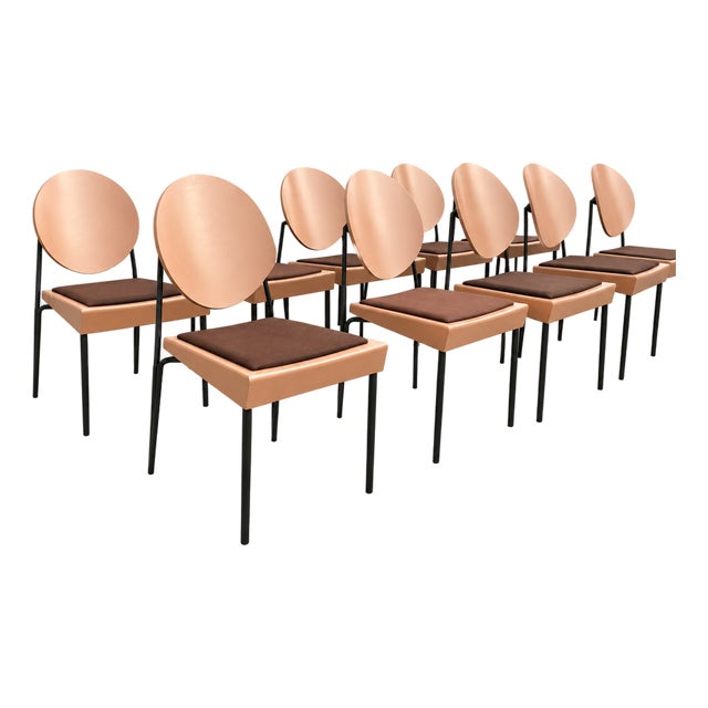 Set of Ten Attributed to Dakota Jackson Vik-Ter Dining Chairs For Sale