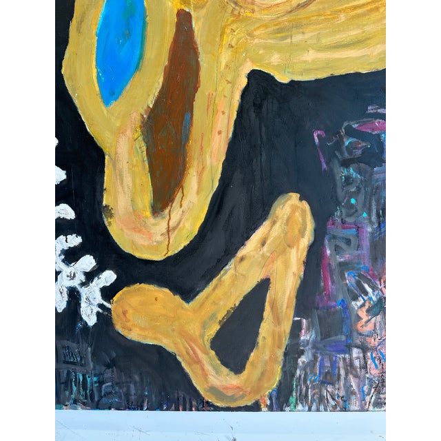 Dramatic Modern Abstract Painting by Roderick Coles For Sale - Image 9 of 12