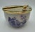 Vintage Chinoiserie Porcelain & Brass Covered Sugar Bowl For Sale - Image 9 of 11