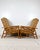Wood Vintage Rattan Chinese Chippendale Lounge Chairs- A Pair For Sale - Image 7 of 12