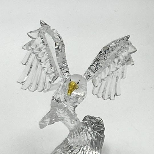 Late 20th Century Swarovski Crystal Bald Eagle Figurine (#248003 - Mint Condition With Original Inner and Outer Boxes, Retired) For Sale - Image 5 of 15