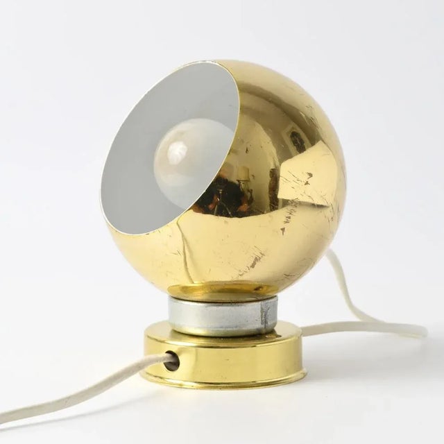 Magnetic Golden Globe Table Lamp from Reggiani, 1970s For Sale - Image 10 of 10