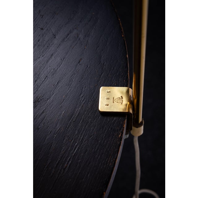 Metal Model 38B Table Clamp Lamp in Brass from BJS Skellefteå, 1960s For Sale - Image 7 of 9