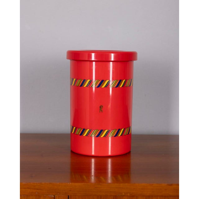 Red Vintage Carrara Matta Thermal Bottle Holder by Roberta Di Camerino, 1980s For Sale - Image 8 of 8