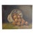 Antique Original Still Life Oil Painting on Canvas of Peaches For Sale