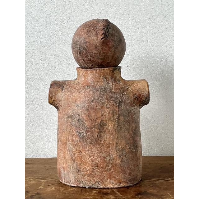 Figurative Vintage Boho Abstract Terracotta Figurative Sculpture For Sale - Image 3 of 12