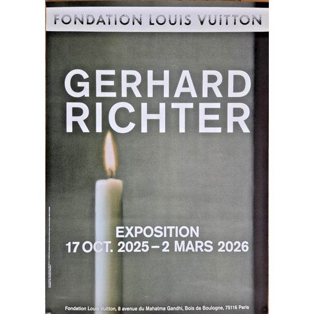 Gerhard Richter Fondation Louis Vuitton II Official Exhibition Poster Dimensions: 19,7 x 27,5 in / 50 x 70 cm Sold unframed