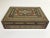 Exquisite Middle Eastern Syrian inlay jewelry box intricately inlaid with Moorish motif designs which have been...