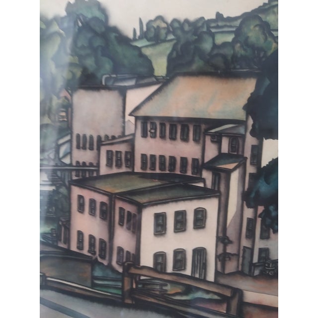 American Marguerite Gaudin - Kent Wool Mills - 1935 - Exhibited: The Art Institute, Chicago For Sale - Image 3 of 7