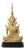 Gilded Bronze Buddha on Wooden Base, Thailand For Sale