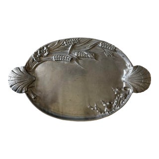 Vintage Arthur Court Cast Aluminum Oval Platter For Sale