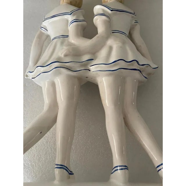White Earthenware Sailor Statuette, 1940s For Sale - Image 8 of 9