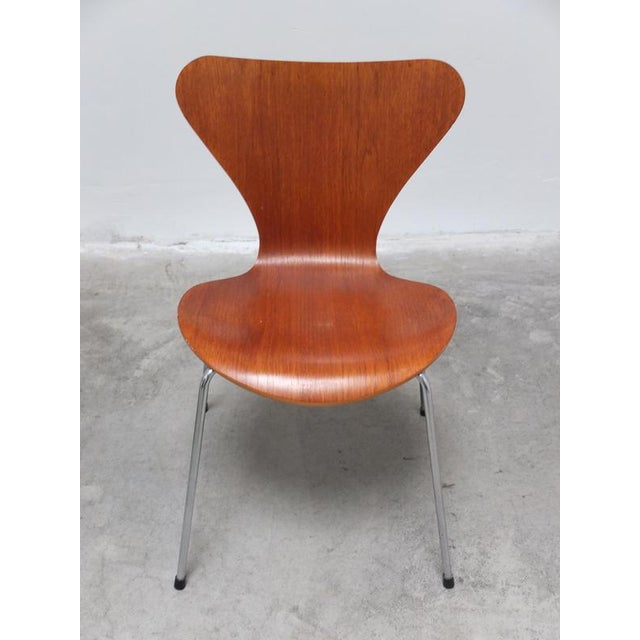 Series 7 Chairs in Teak by Arne Jacobsen for Fritz Hansen, 1986, Set of 2 For Sale - Image 6 of 18