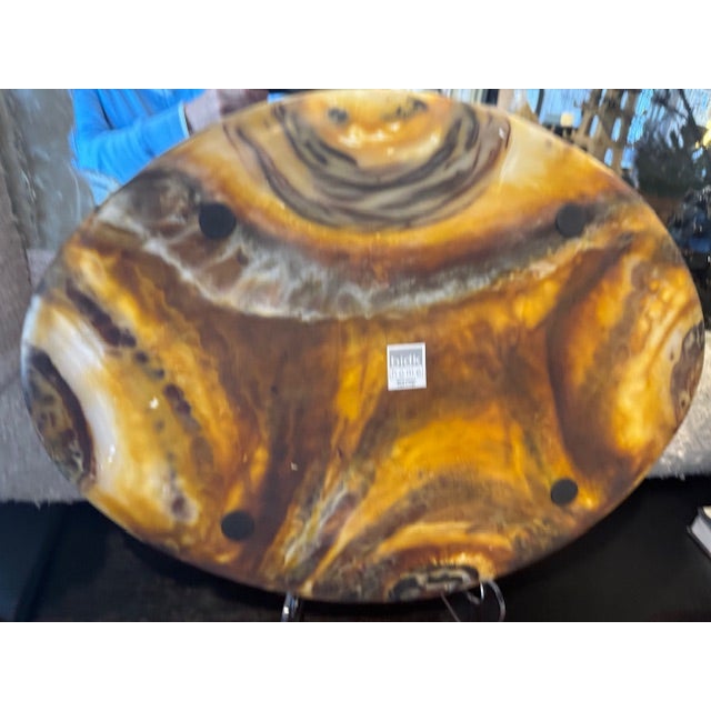 Abstract Tortoise Shell Resin Tray For Sale - Image 3 of 6