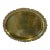 Vintage Brass Serving Tray For Sale