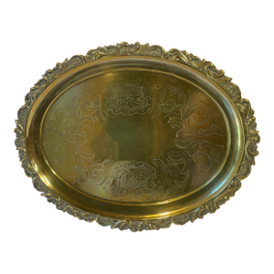 Vintage Brass Serving Tray