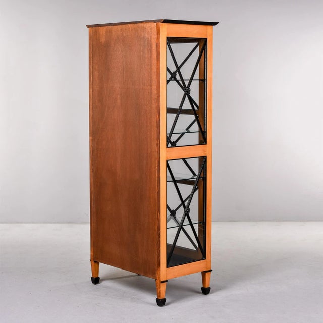 European Bespoke Deco Glazed Cabinet For Sale - Image 9 of 12
