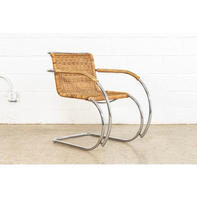 Mid-Century Modern Mid Century Bauhaus Mr 20 Arm Chair by Mies Van Der Rohe for Stendig 1970s For Sale - Image 3 of 10
