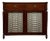 19th Century English Mahogany Regency Cupboard For Sale