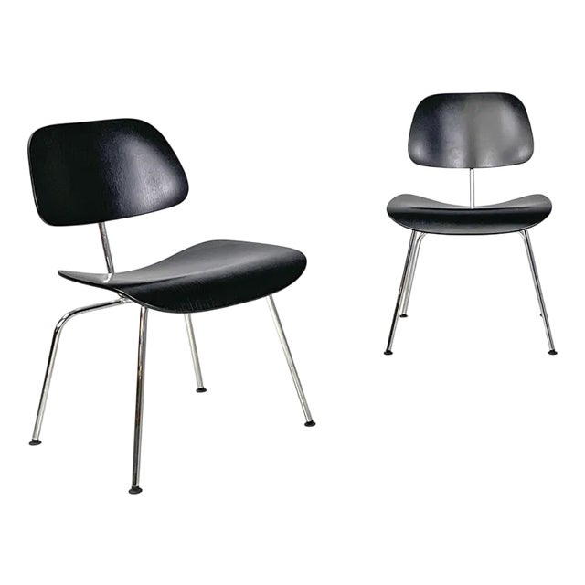 German Black Wooden Chairs by Charles and Ray Eames for Vitra, 2000s, Set of 2 For Sale
