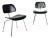 German Black Wooden Chairs by Charles and Ray Eames for Vitra, 2000s, Set of 2 For Sale