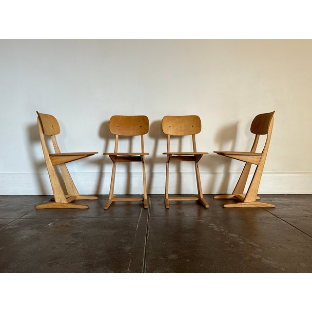 Wood Vintage 1960's Mid Century Beechwood Dining Chairs For Sale - Image 7 of 18