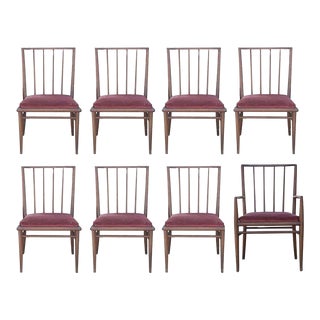 2 t.h. Robsjohn Gibbings for Widdicomb Mahogany Dining Chairs For Sale