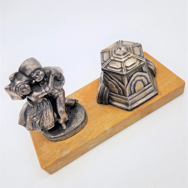 Art Deco Inkwell, 1920s, in Very Good conditions. Designed 1920 to 1949