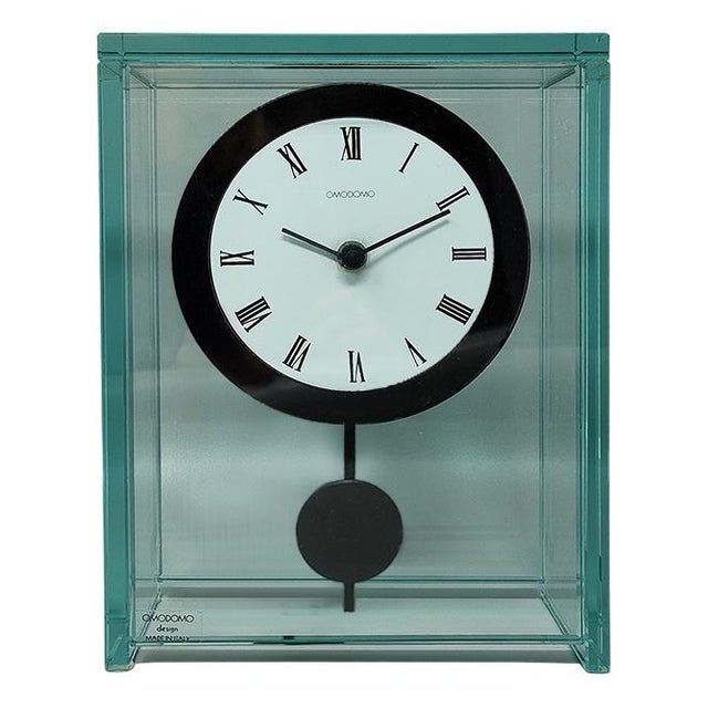 Italian Astonishing Pendulum Clock by Omodomo, 1970s For Sale - Image 10 of 10